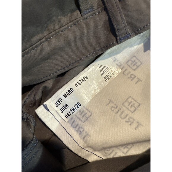 Blue Delta Custom Mens Chinos-American Made Premium Stretch Cotton Pants 35/28.5 - Picture 9 of 9